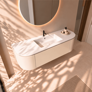 Serenia Metis - Integrated single sink basin unit & Cabinet With 2 Doors & 1 Drawer vanity unit - ROVALUX