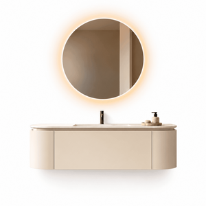 Serenia Metis - Integrated single sink basin unit & Cabinet With 2 Doors & 1 Drawer vanity unit - ROVALUX