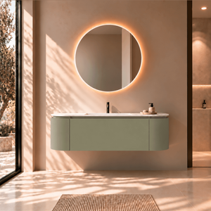 Serenia Metis - Integrated single sink basin unit & Cabinet With 2 Doors & 1 Drawer vanity unit - ROVALUX