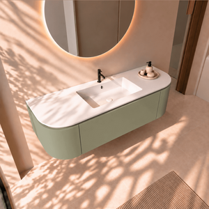 Serenia Metis - Integrated single sink basin unit & Cabinet With 2 Doors & 1 Drawer vanity unit - ROVALUX