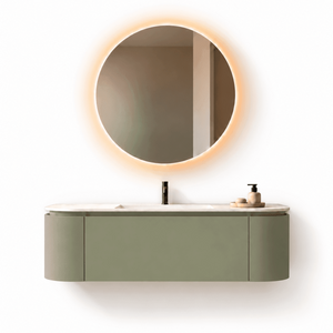 Serenia Metis - Integrated single sink basin unit & Cabinet With 2 Doors & 1 Drawer vanity unit - ROVALUX