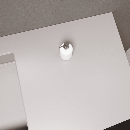 Aurora – Double Corian® Basin Unit with 2 Aligned Drawers and Feet-Standing Vanity - ROVALUX
