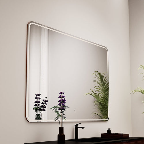 Aurora RECTO Mirror with Integrated LED Lighting - ROVALUX