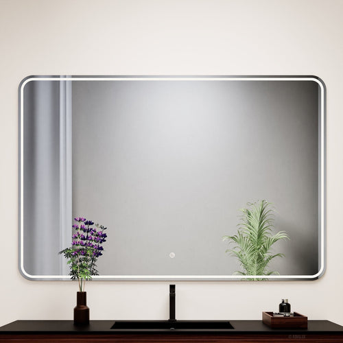 Aurora RECTO Mirror with Integrated LED Lighting - ROVALUX