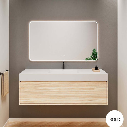 Aurora Frame – Corian® Basin with 1 Drawer Vanity - ROVALUX