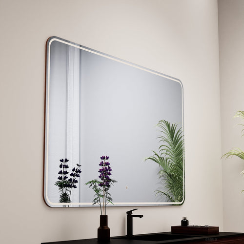 Aurora RECTO Mirror with Integrated LED Lighting - ROVALUX